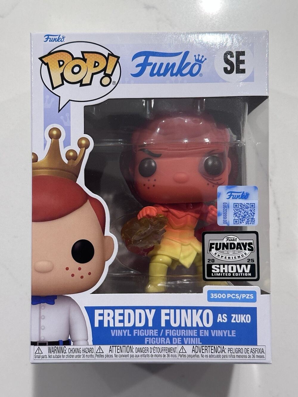 Funko Pop! Freddy As Zuko LE 3500 Avatar Fundays Experience W/ Protector #2